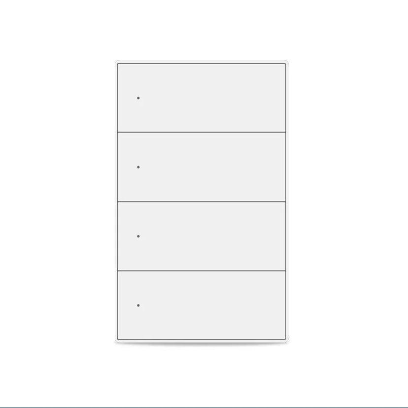 White wall light switch on a white background
