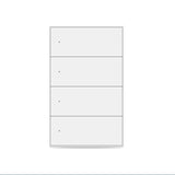Zemismart US Touch Switch 2x4 PVC 4Channel White (Matter WiFi)