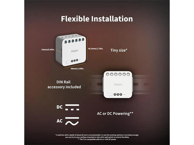 Aqara Dubbele Relaismodule T2