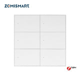 Zemismart US Push Switch 2x4 PVC 6Channel White (Tuya Zigbee)