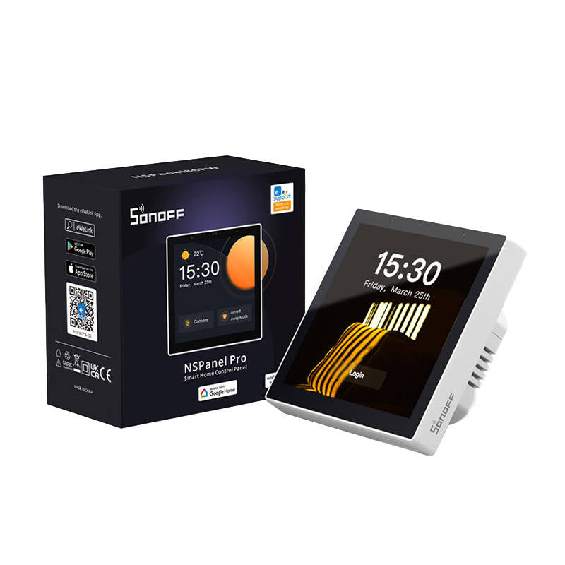 Sonoff NS Panel Pro Full Display for Smart Home Control 3x3 White