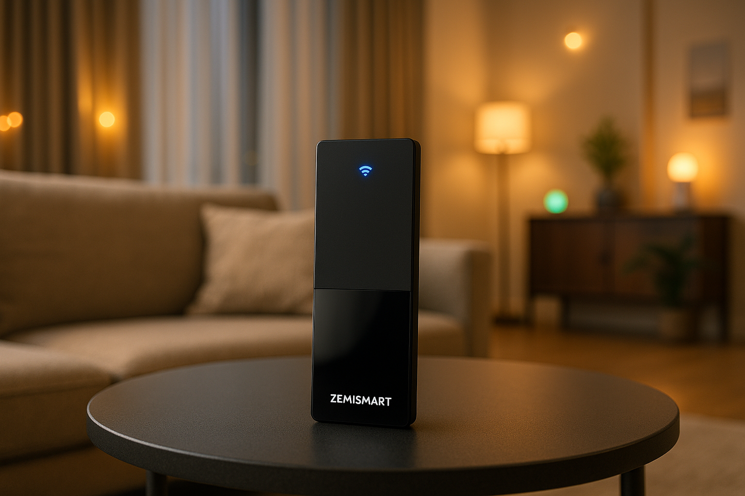 Place Zemismart IR Remote (Tuya WiFi) in a lifestyle background