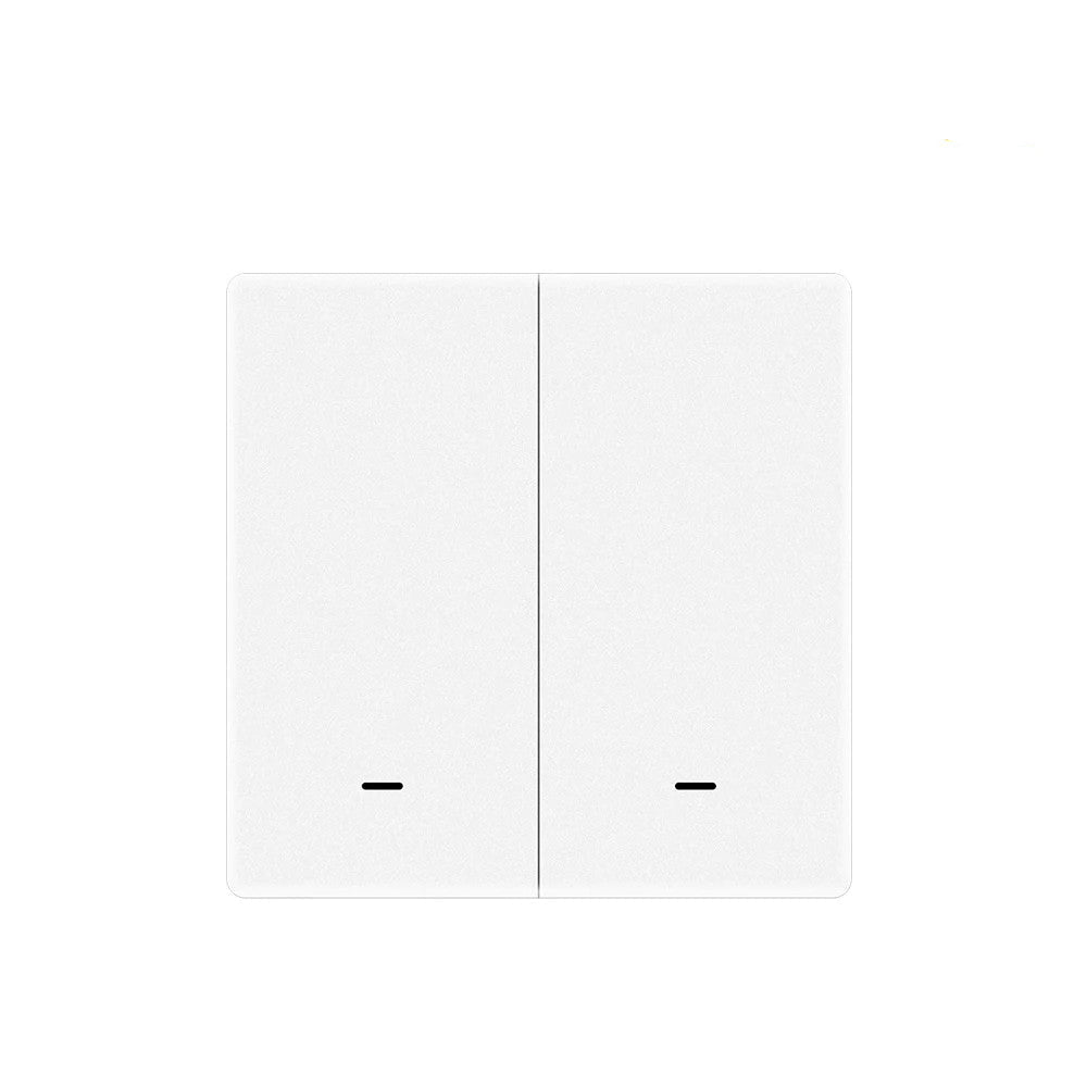 Zemismart Push Wireless Switch 3x3 PVC 2Channel White (Tuya Zigbee)