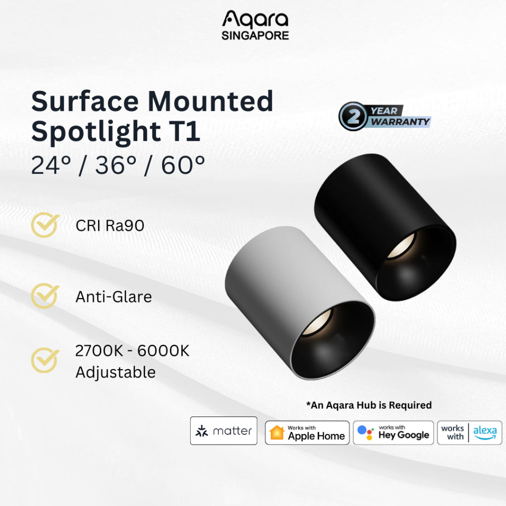Aqara Spotlight Surface Mounted T1 24° White