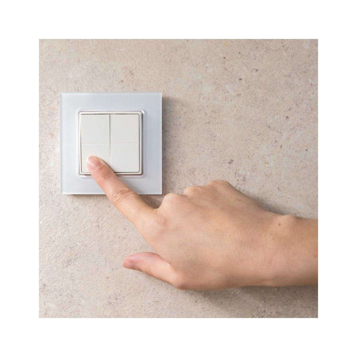 Shelly BLU Wall Switch 4 + Legrand Adapter